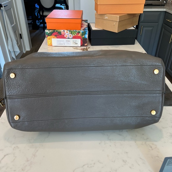 Tom Ford Alix Padlock Shoulder/Tote Bag - Grey - Picture 8 of 9